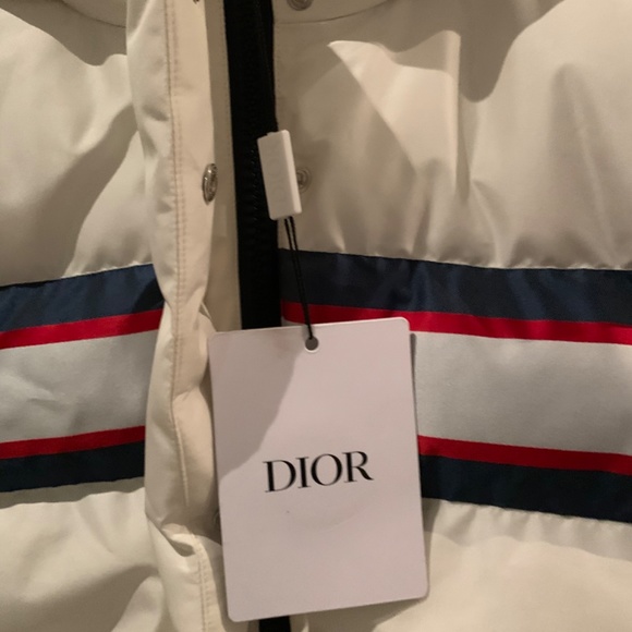 DIORALPS HOODED DOWN JACKET WHITE THREE-TONE DIOR STAR QUILTED TECHNICAL FABRIC - Picture 2 of 6